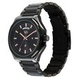 Vyb Orion By Fastrack Quartz Analog Black Dial Metal Strap Watch For Guys - image number 3