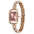 Vyb Bliss By Fastrack Quartz Analog Pink Dial Rose Gold Metal Strap Watch For Girls - image number 4