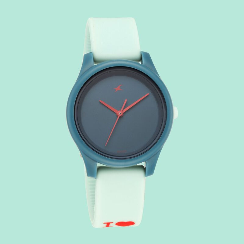 Blue Dial Fastrack Watch Belts For Ladies Fastrack Silicone Belt