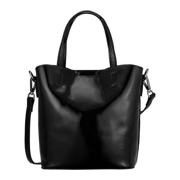 Fastrack Black Carryall Satchel with Zipper Pouch - image number 4