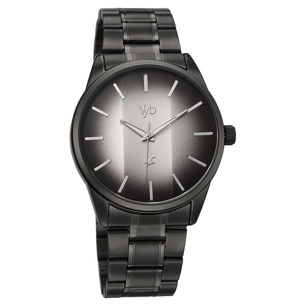 Vyb Drift By Fastrack Quartz Analog Grey Dial Grey Stainless Steel Strap Watch For Guys - image number 1