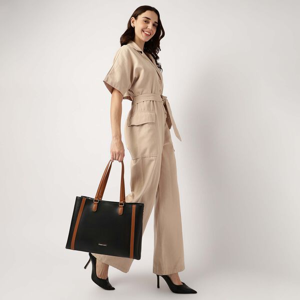 Fastrack Colorblock Laptop Tote - image number 1