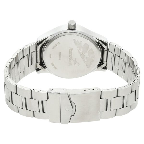 Fastrack Bare Basics Quartz Analog Brown Dial Metal Strap Watch for Guys - image number 3