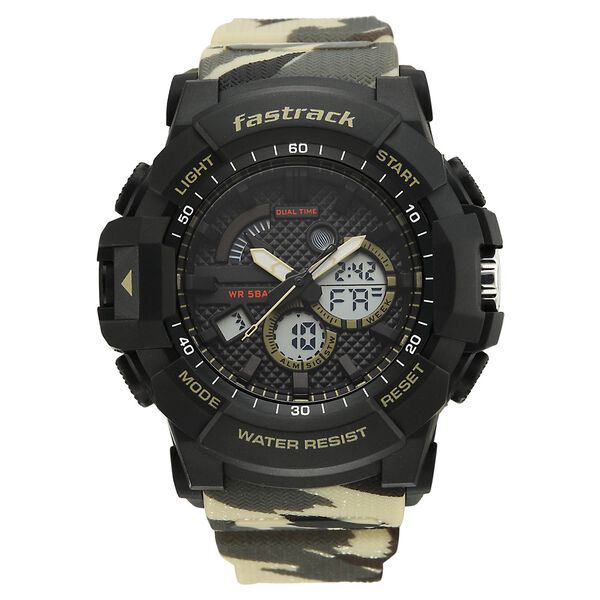 Fastrack Streetstyle Ana Digi watch with Camoflage look for Guys - image number 0