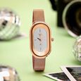 Vyb Mirage By Fastrack Quartz Analog Silver Dial Rose Gold Stainless Steel Strap Watch For Girls - image number 0