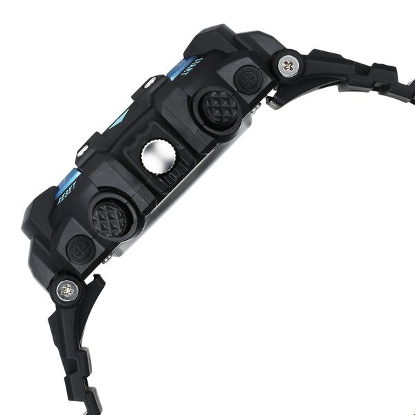 Fastrack StreetStyle Quartz Digital Black And Blue Dial Black PU Strap Unisex Watch - image number 3