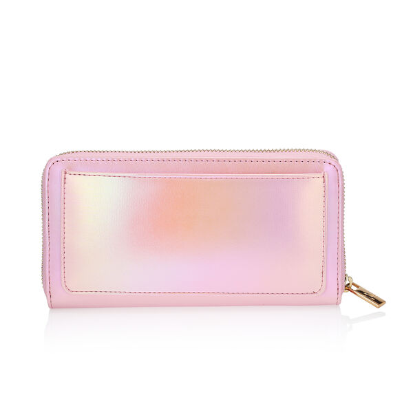 Fastrack Pink Glossy Zip-Around Wallet - image number 2