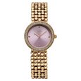 Vyb Iconique By Fastrack Quartz Analog Purple Dial Rose Gold Metal Strap Watch For Girls - image number 1