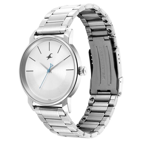 Fastrack Stunners Quartz Analog Silver Dial Metal Strap Watch for Guys - image number 2