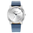 Fastrack Stunners Quartz Analog Silver Dial Leather Strap Watch for Guys - image number 2