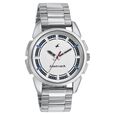 Fastrack Sunburn Quartz Analog Silver Dial Stainless Steel Strap Watch for Guys - image number 0