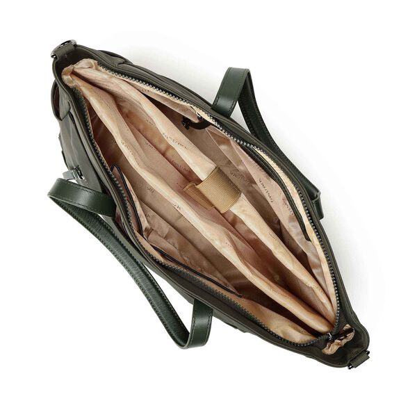Nylon edit laptop tote -  olive - image number 4