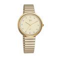 Fastrack Vyb Mirage Quartz Analog Golden Dial Stainless Steel Strap Watch for Girls - image number 1