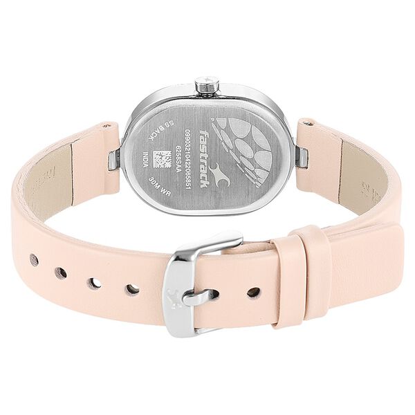 Fastrack Uptown Retreat Quartz Analog Pink Dial Leather Strap Watch for Girls - image number 5