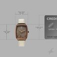 Fastrack Wild Quartz Analog Brown Dial Beige Leather Strap Watch For Girls - image number 3
