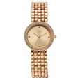 Vyb Iconique By Fastrack Quartz Analog Pink Dial Rose Gold Metal Strap Watch For Girls - image number 1