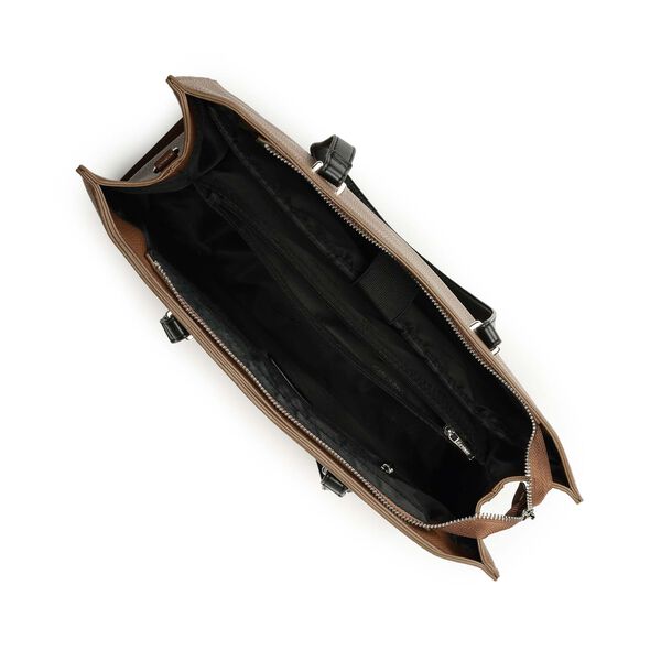 Carryall brown laptop tote - image number 4