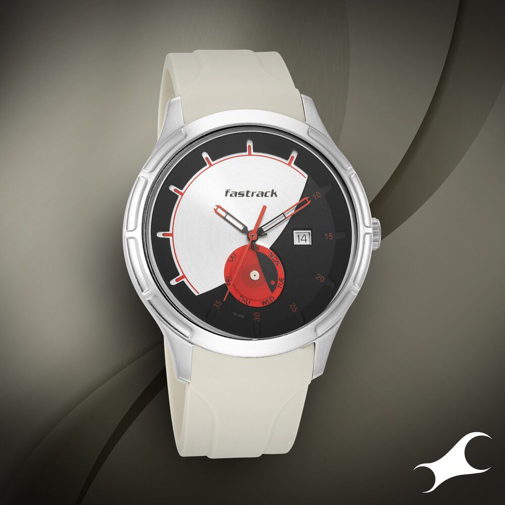 Buy Online Fastrack Urban Bounce Quartz Analog with date Black