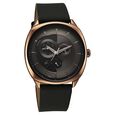 Fastrack Tick Tock Quartz Multifunction Black Dial Leather Strap Watch For Guys - image number 1