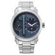 Fastrack Pulse IV Dual Time Analog Watch with Blue Dial & Silver Stainless Steel Strap For Guys - image number 0