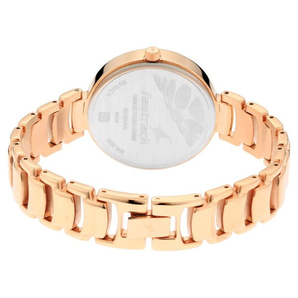 Fastrack Ruffles Quartz Analog with Date Pink Dial Stainless Steel Strap Watch for Girls - image number 5