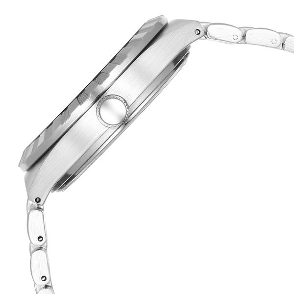 Fastrack Vyb Orion Quartz Analog Blue Dial Silver Color Metal Strap Watch For Guys - image number 4