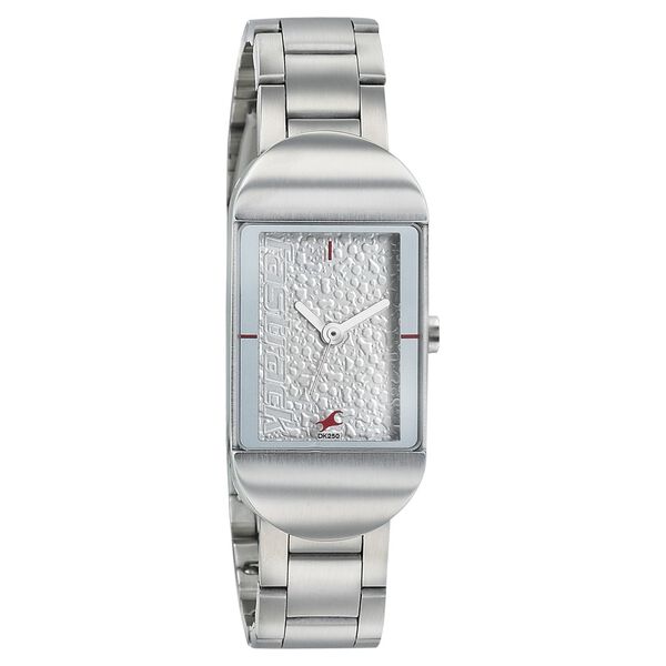 Fastrack Go Skate Quartz Analog Silver Dial Stainless Steel Strap Watch for Girls - image number 0