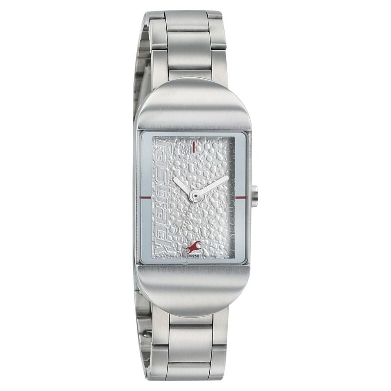 Buy Online Fastrack Go Skate Quartz Analog Silver Dial Stainless