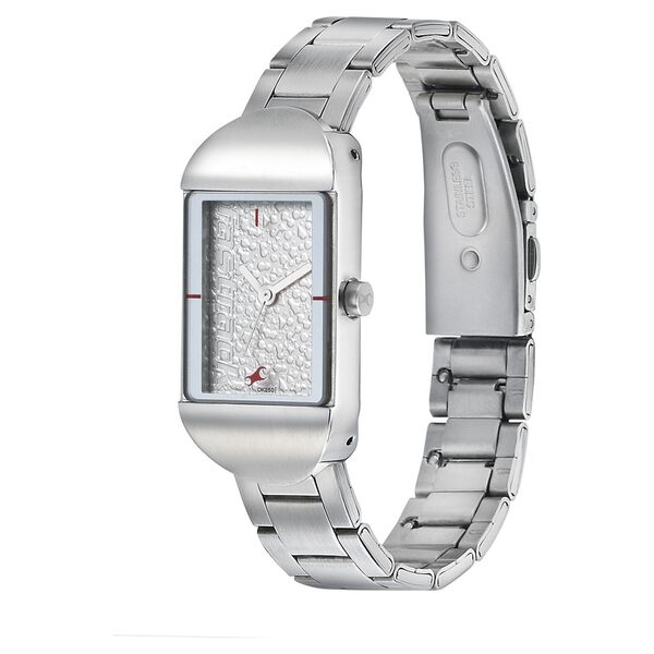 Fastrack Go Skate Quartz Analog Silver Dial Stainless Steel Strap Watch for Girls - image number 2