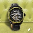 Fastrack Automatics Black Dial Leather Strap Watch for Guys - image number 2