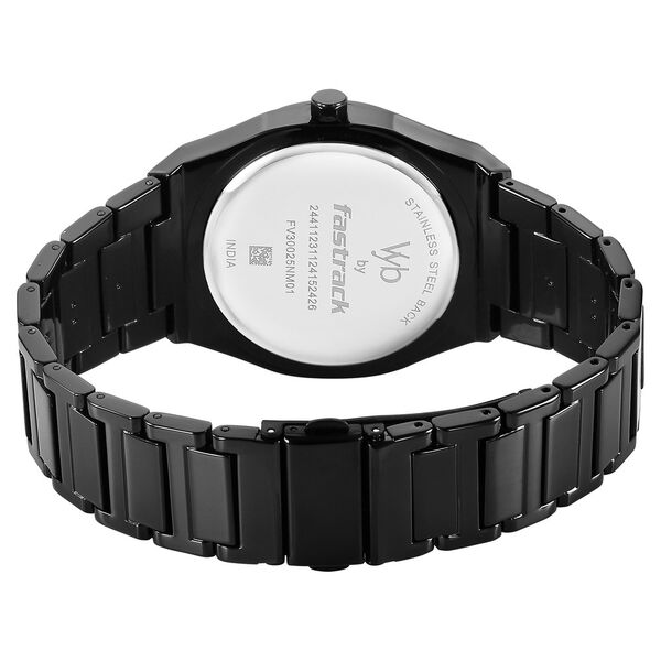 Vyb Limitless By Fastrack Quartz Analog Blue Dial Metal Strap Watch For Guys - image number 5