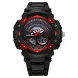Fastrack StreetStyle Quartz Digital Black And Red Dial Black PU Strap Unisex Watch - image number 0