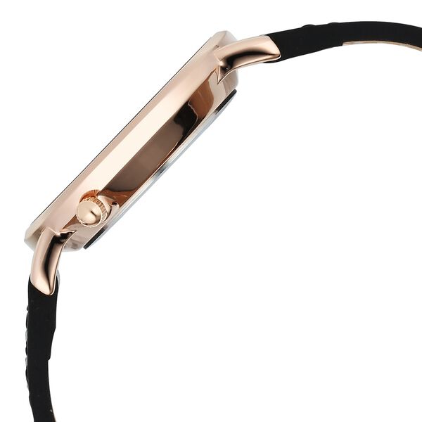 Fastrack Stunners X Quartz Analog Black Dial Leather Strap Watch For Girls - image number 3