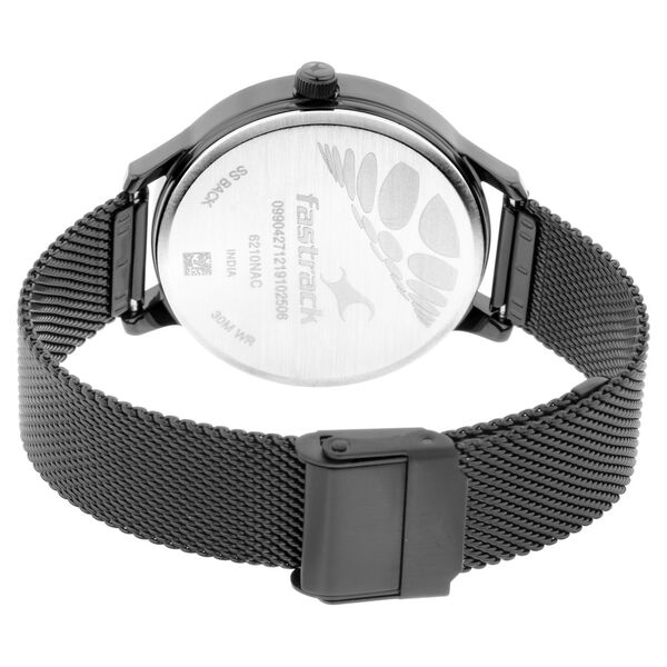 Fastrack Fit Outs Quartz Analog Black Dial Metal Strap Watch for Girls - image number 4