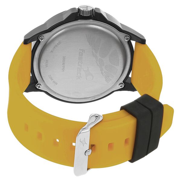 Fastrack Quartz Analog Black Dial Silicone Strap Watch for Unisex - image number 3