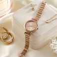 Fastrack Vyb Charmer Quartz Analog Rose Gold Dial Rose Gold Color Metal Strap Watch For Girls - image number 0