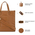 Fastrack Tan Casual Satchel Bag for Women - image number 9