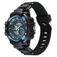 Fastrack StreetStyle Quartz Digital Black And Blue Dial Black PU Strap Unisex Watch - image number 2