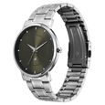 Fastrack Stunners X Quartz Analog Green Dial Stainless Steel Strap Watch For Guys - image number 2