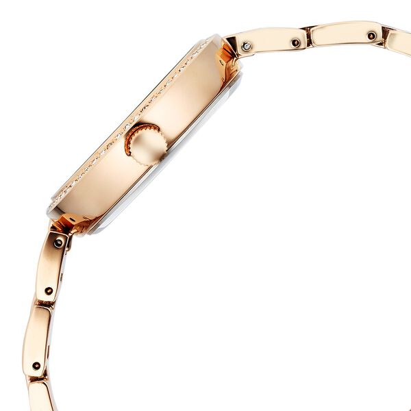 Fastrack Vyb Diva Quartz Analog Mother of Pearl Dial Rose Gold Metal Strap Watch For Girls - image number 4