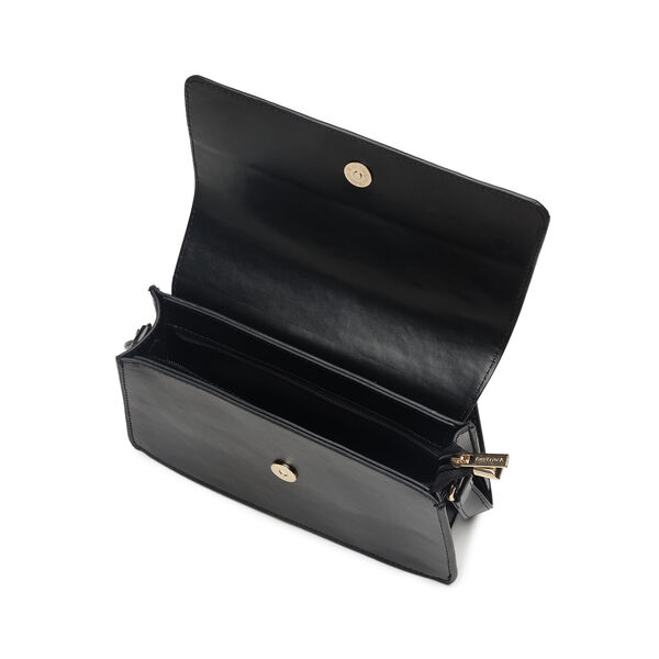 Fastrack Structured Shoulder Bag for Women | Trendy Shoulder Bag for Girls, Ladies, Women | Chic Textured Bag Made of High Quality Faux Leather (Black) - image number 6