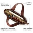 Mocha Plait Satchel - image number 3