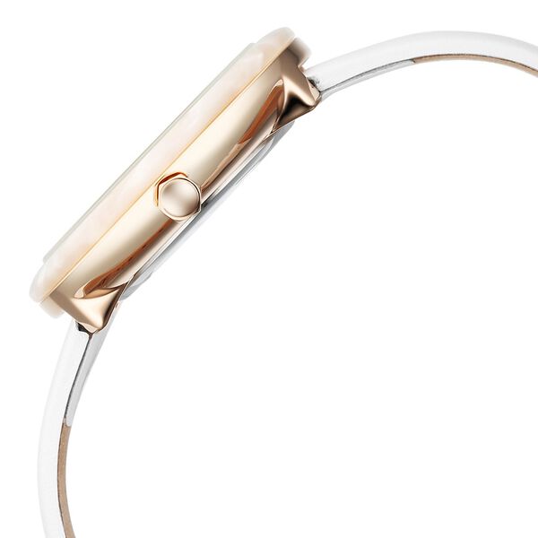 Fastrack Younique Quartz Analog Mother Of Pearl Dial LeatherStrap Watch For Girls - image number 3