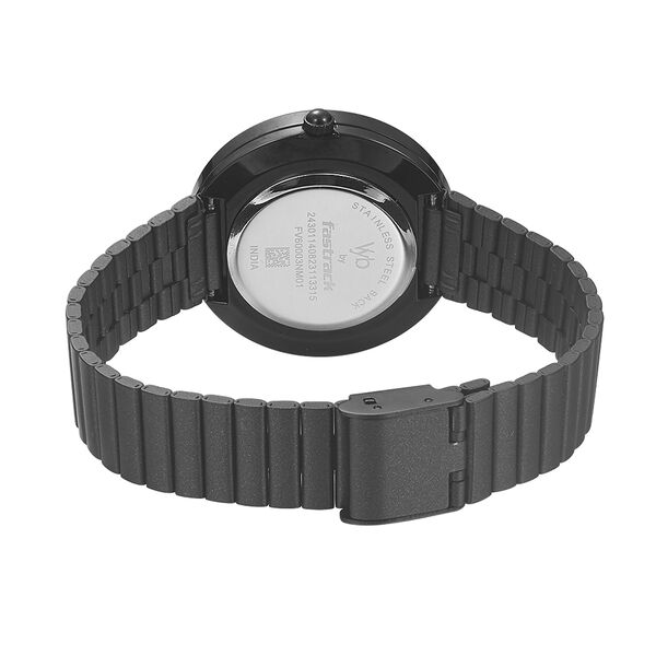 Fastrack Vyb Mirage Quartz Analog Black Dial Stainless Steel Strap Watch for Girls - image number 5