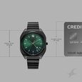 Fastrack 9 to Fine Analog with Green Dial Metal Strap Watch for Guys - image number 3