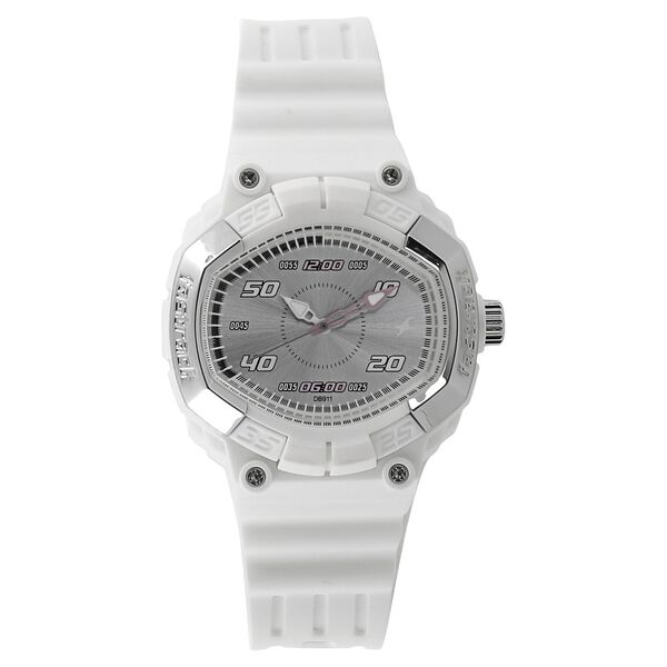Fastrack Speed Racer Quartz Analog Silver Dial Plastic Strap Watch for Girls - image number 0