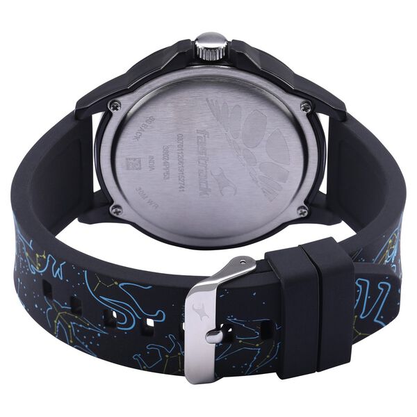 Fastrack Space Rover Quartz Analog Black Dial Silicone Strap Unisex Watch - image number 4