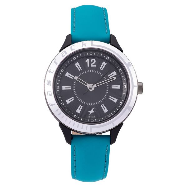 Fastrack Modular Quartz Analog Black Dial Leather Strap Watch for Girls - image number 1