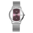 Fastrack Vyb Runway Quartz Analog Purple Dial Stainless Steel Strap Watch for Girls - image number 0