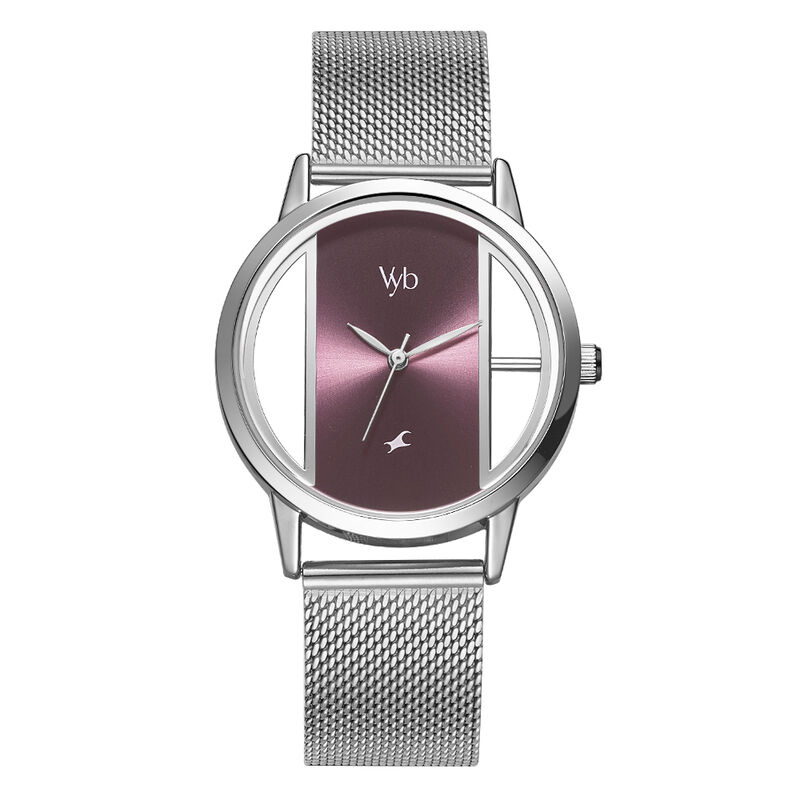 Vyb Fastrack Silver Watches Buy Online Fastrack Vyb Runway Quartz
